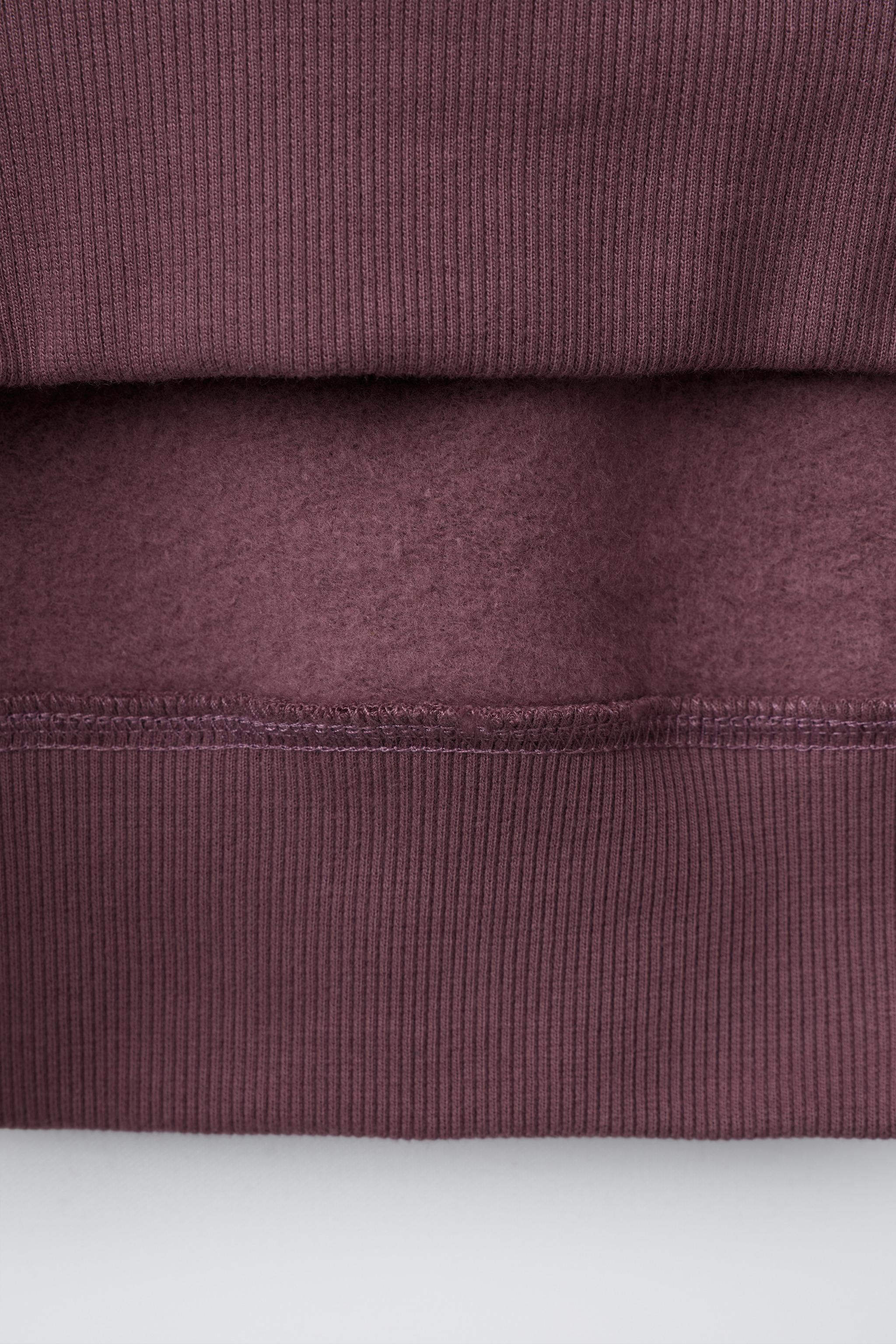 RAISED TEXT SWEATSHIRT